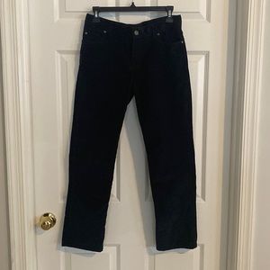 Lands End Black Boys Cords Worn Once size 12 Husky